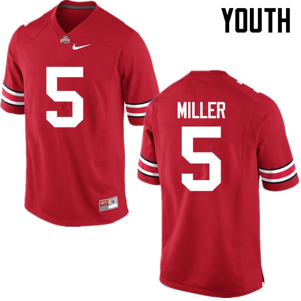 Ohio State Buckeyes #5 Braxton Miller Youth University Jersey Red